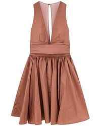 Pinko - Sleeveless Ruffled Hem Mini Dress - Lyst