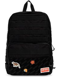 KENZO Backpack With Patches - Black