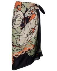 JUAN DE DIOS - Floral Wrap Skirt - Lyst