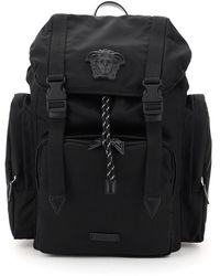Versace Medusa Nylon Backpack - Black