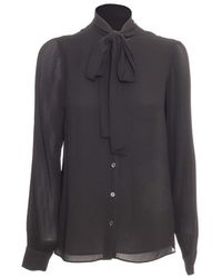Mode Blouses Zijden blouses Michael Kors Zijden blouse zwart casual uitstraling 