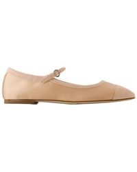 Aeyde - Aeyde Uma Cap Satin Ballerinas - Lyst