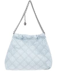 Tory Burch - Fleming Soft Denim Hobo Bag - Lyst