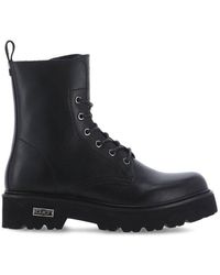 Cult - Logo Detailed Lace-up Boots - Lyst