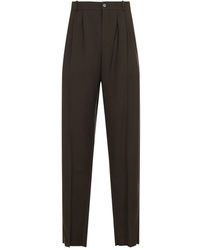 Saint Laurent - Luxury Wool Drill Pants For - Lyst