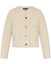 Theory - Cropped Knitted Jacket - Lyst