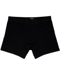 Balenciaga - Man Boxer Shorts With Logo Tape - Lyst