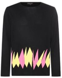 Comme des Garçons - Black Wool Sweater - Lyst