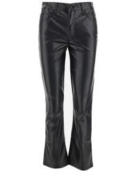 Mother Faux Leather The Insider Ankle 