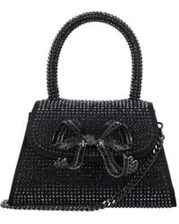 Self-Portrait - Bow Embellished Micro Tote Bag - Lyst