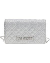 Love Moschino - Chain-linked Quilted Crossbody Bag - Lyst