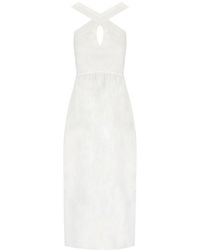 Max Mara - Beachwear Stelvio White Dress - Lyst