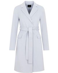 Theory - Wrap Coat In Double-face Wool-cashmere - Lyst