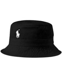 Polo Ralph Lauren - Pony Embroidered Curved-peak Bucket Hat - Lyst