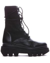 Paloma Barceló - Trey Round-toe Lace-up Boots - Lyst
