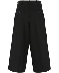 Marni Wide-leg Cropped Trousers - Black