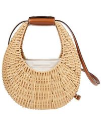 STAUD - Moon Mini Woven Top Handle Bag - Lyst