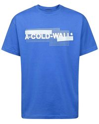 A_COLD_WALL* - Grid Logo Printed Crewneck T-shirt - Lyst