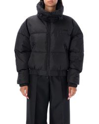 MSGM - Ripstop Nylon Cropped Down Jacket - Lyst