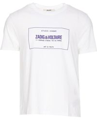 Zadig & Voltaire - 'ted' T-shirt With Logo, - Lyst