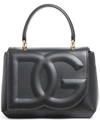 Dolce & Gabbana - Logo Embossed Top Handle Bag - Lyst