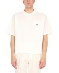 YMC - Cotton Piqué Polo Shirt - Lyst