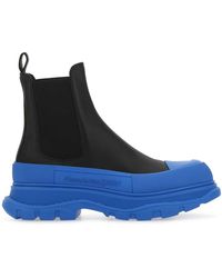 Alexander McQueen Tread Slick Chelsea Boots - Blue