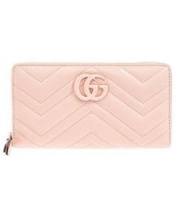 Gucci - GG Marmont Quilted Zip-around Wallet - Lyst