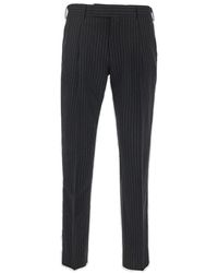 PT Torino - Pinstripe-printed Pleat Detailed Tapered Trousers - Lyst