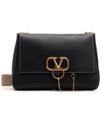 valentino purse black and gold