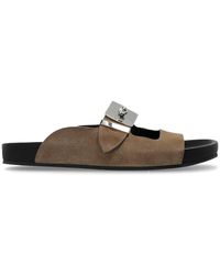 Lanvin - Side-buckle Slip-on Sandals - Lyst