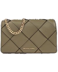 MICHAEL Michael Kors - Jet Set Medium Woven Crossbody Bag - Lyst