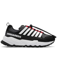 DSquared² - Logo-printed Round-toe Drawstring Sneakers - Lyst