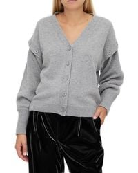 FEDERICA TOSI - V-neck Knitted Cardigan - Lyst