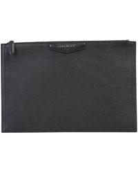 Givenchy Antigona Medium Leather Pouch - Black