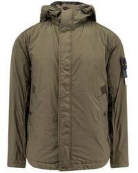 Stone Island - Compass Patch Hooded Jacket - Lyst