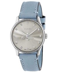 Gucci - G-timeless Watch With Bee, 29 Mm - Lyst