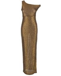 Norma Kamali - Sequin One-Shoulder Dress - Lyst