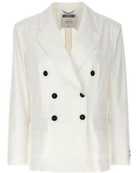 Moschino - Double-breasted Blazer Blazer And Suits - Lyst