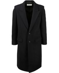 Saint Laurent Tailored Coat - Black