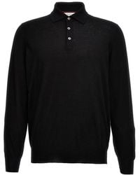 Brunello Cucinelli - Knitted Polo Shirt - Lyst