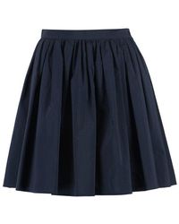 Moncler - Cotton Mini-skirt - Lyst