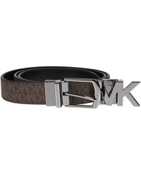 Michael Kors 4-in-1 Set Logo Buckle Belt - Brown