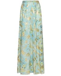Save 13% Etro Cotton Long Skirt With Flounces And D Paisley Print Womens Clothing Skirts Maxi skirts 
