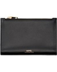 A.P.C. - Willy Logo Embossed Wallet - Lyst