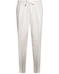 Brunello Cucinelli - Linen Trousers - Lyst
