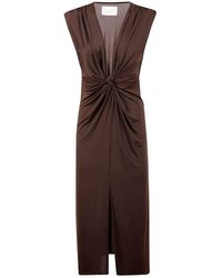 Mc2 Saint Barth - Knotted Midi Dress - Lyst