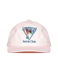 Casablancabrand - Logo-embroidered Curved Peak Baseball Cap - Lyst