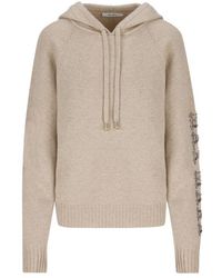 Max Mara - Wool And Cashmere Hoodie Sweater - Lyst