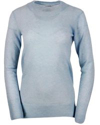 Malo - Long-sleeved Crewneck Knitted Jumper - Lyst
